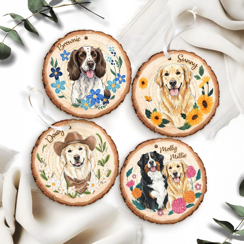 Custom Photo Ornament Personalized Cat Ornaments Custom Dog Ornaments