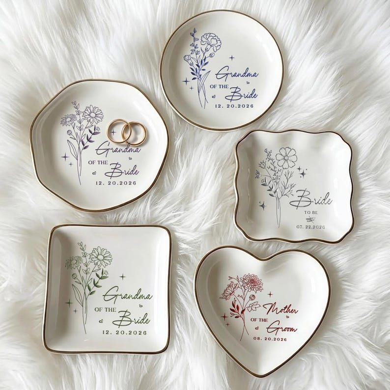 Thoughtful Mother's Day ring dish from daughter, celebrating the special bond with a custom design.