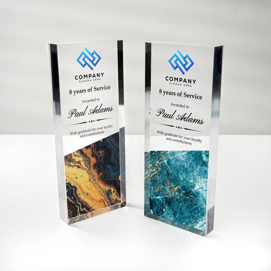 Personalized Years of Service Acrylic Award, a prestigious engraved acrylic award and perfect year of service award.